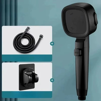 Adjustable One-Key Stop Water Shower Heads High Pressure Water Saving 3 Modes Shower Heads High Quality Bathroom Showers