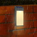 Contemporary Solar LED Wall Light with High Hardness Glass for Outdoor Gardens