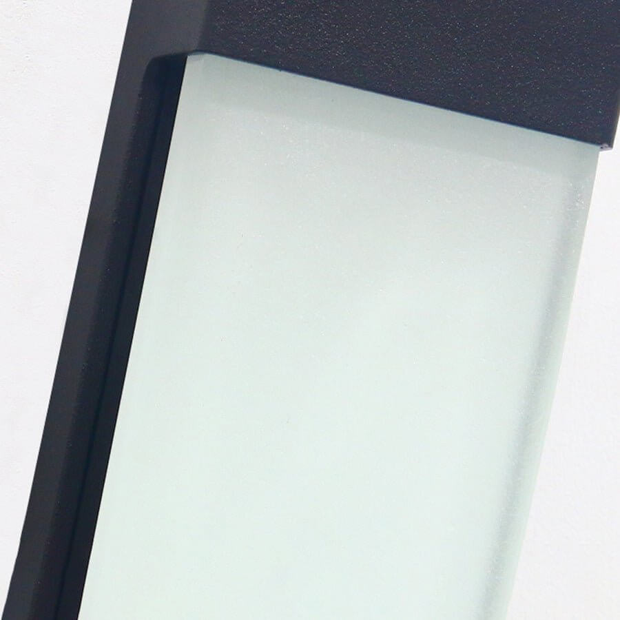 Contemporary Solar LED Wall Light with High Hardness Glass for Outdoor Gardens