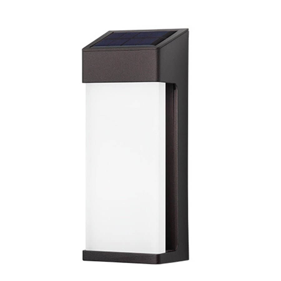 Contemporary Solar LED Wall Light with High Hardness Glass for Outdoor Gardens