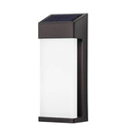 Contemporary Solar LED Wall Light with High Hardness Glass for Outdoor Gardens