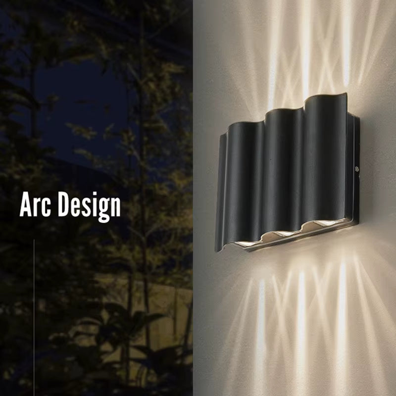 2LED 4LED 6LED Wall Lamp Indoor Outdoor Waterproof Wall Light Home Decor Lighting Villa Living Room Garden Porch Corridor Lights