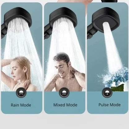 Adjustable One-Key Stop Water Shower Heads High Pressure Water Saving 3 Modes Shower Heads High Quality Bathroom Showers