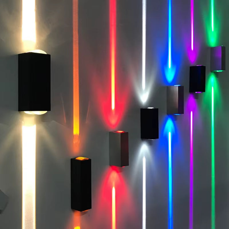 6W 10W 20W Outdoor LED Wall Lights up and down Narrow Beam COB Aluminium Wall Sconces Porch Light Garden Waterproof Spotlight