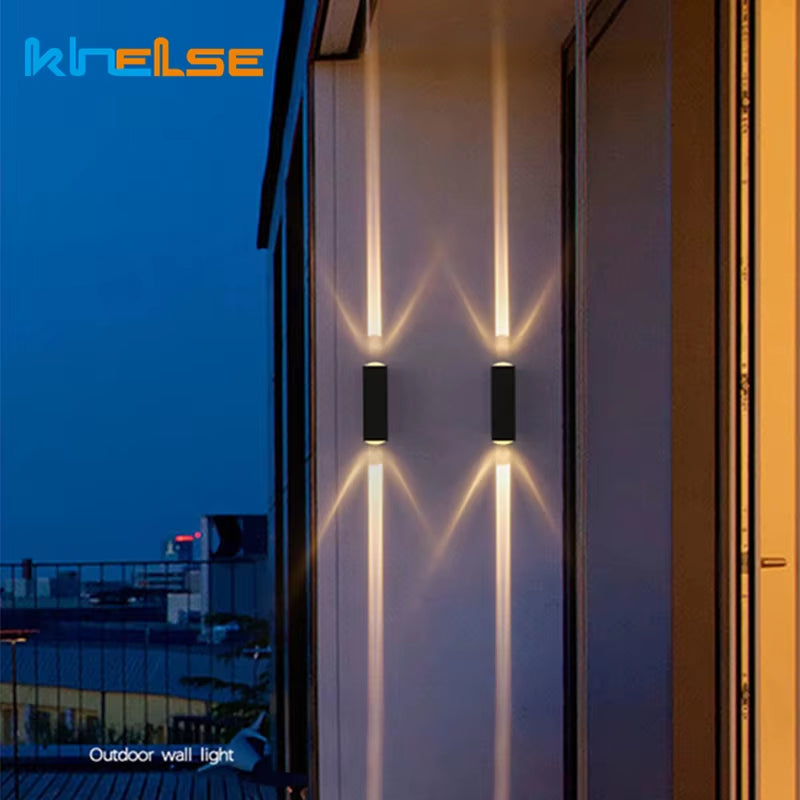 6W 10W 20W Outdoor LED Wall Lights up and down Narrow Beam COB Aluminium Wall Sconces Porch Light Garden Waterproof Spotlight