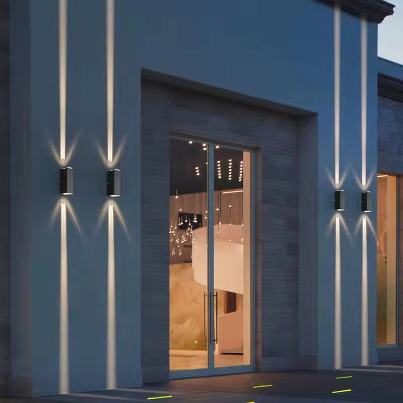 6W 10W 20W Outdoor LED Wall Lights up and down Narrow Beam COB Aluminium Wall Sconces Porch Light Garden Waterproof Spotlight